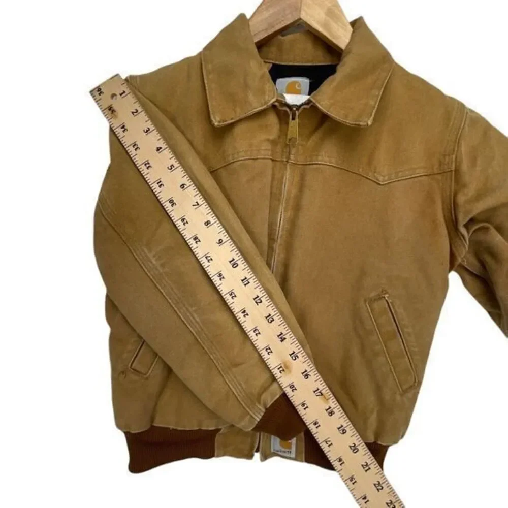 Carhartt Santa Fe Jacket Quilt Lined Youth Medium Y03 BRN Brown - Picture 5 of 16